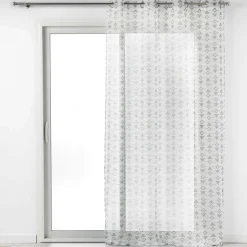 PANNEAU A OEILLETS 140X240CM SABLE IMPRIME LETIKO BLANC