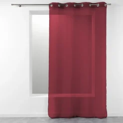 PANNEAU A OEILLETS 140 X 240 CM TELMA BORDEAUX