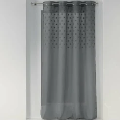 PANNEAU A OEILLETS 140X240CM TOP POMPONS MELUSINE ANTH