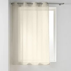 PANNEAU A OEILLETS 140X180CM VOILE TISSE CARLIN LIN