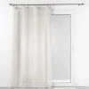 PANNEAU OEILLETS BOIS 140X240CM MINALISA LIN