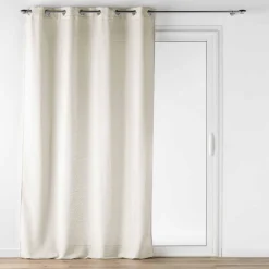 PANNEAU OEILLETS 140X240CM EFFET LAINAGE LOULAINE LIN