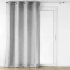 PANNEAU OEILLETS 140X240CM EFFET LAINAGE LOULAINE GRIS