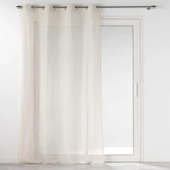 PANNEAU OEILLETS 140X240CM EFFET LIN TISSE NORINE