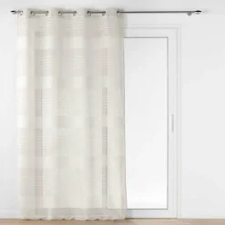 PANNEAU OEILLETS 140X240CM EFFET LIN TISSE JANICE LIN