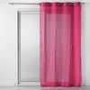 PANNEAU OEILLETS 140X240CM EFFET LIN TISSE ZAZY FUCHSIA