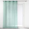 PANNEAU OEILLETS 140X240CM EFFET LIN SOLEA SAUGE