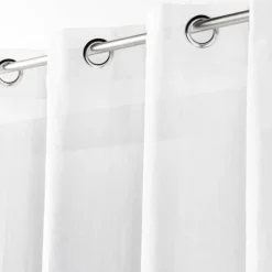 PANNEAU OEILLETS 140X240CM ETAMINE CRASH TELMA BLANC