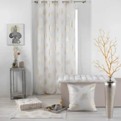 PANNEAU OEILLETS 140X240CM METALLISE SUNNY GOLD