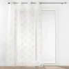 PANNEAU OEILLETS 140X280CM VOILE METALLISE SIXTINE OR