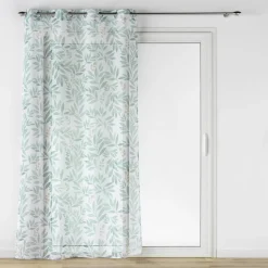 PANNEAU OEILLETS 140X240CM VOILE SABLE IMPRIME BIOVANA
