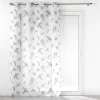 PANNEAU OEILLETS 140X240CM VOILE SABLE IMPRIME ENVOLIA