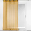PANNEAU OEILLET 140X240CM SABLE ET VELOURS CASUAL OCRE