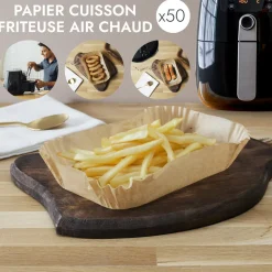 PAPIER CUISSON FRITEUSE A AIR X50 PIECES