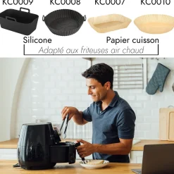 PAPIER DE CUISSON ROND FRITEUSE A AIR 20CM X25 PIECES