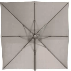 PARASOL DECENTRE ELEA 3X3M NOISETTE