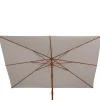 PARASOL DECENTRE MELHIA 3X3M ACAJOU LIN