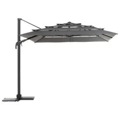 PARASOL DECENTRE MELHIA 4X3M MULTI TOILE ANTHRACITE
