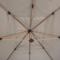 PARASOL DECENTRE SOLY 3X4M HONEY NOISETTE