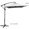 PARASOL DECENTRE 2X3M GRIS ACIER