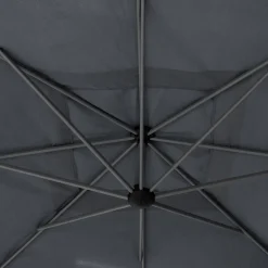 PARASOL DECENTRE 2.5X2.5M MANOA ARDOISE