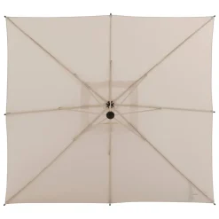 PARASOL DECENTRE 2.5X2.5M MANOA ARGILE BLE