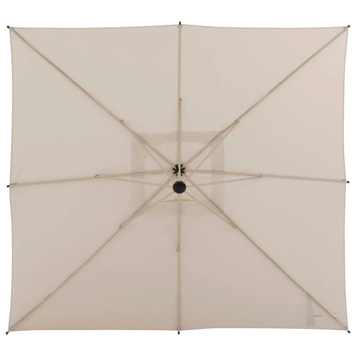 PARASOL DECENTRE 2.5X2.5M MANOA ARGILE BLE