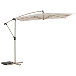 PARASOL DECENTRE 2.5X2.5M MANOA ARGILE BLE