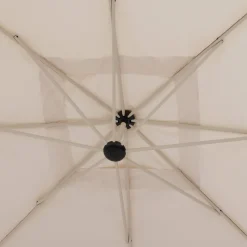 PARASOL DECENTRE 2.5X2.5M MANOA ARGILE BLE