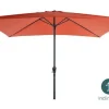 PARASOL RECTANGLE INCLINABLE ALUMINIUM 2X3M ORANGE BRULEE