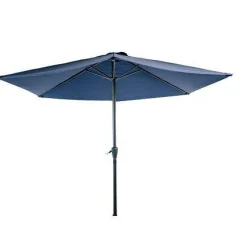PARASOL ROND 3M ALUMINIUM BLEU MARINE