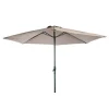 PARASOL ROND 3M ALUMINIUM MARRON