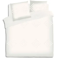 PARURE COTON LAVE TUFT IVOIRE 240X220CM