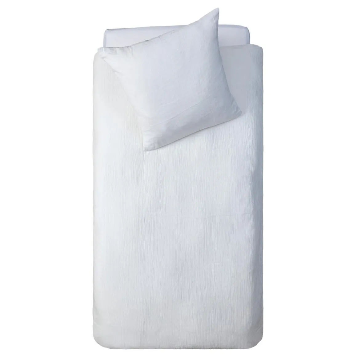 PARURE DOUBLE GAZE COTON BLANC 140X200CM