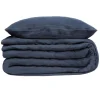 PARURE DOUBLE GAZE COTON BLEU 240X220CM