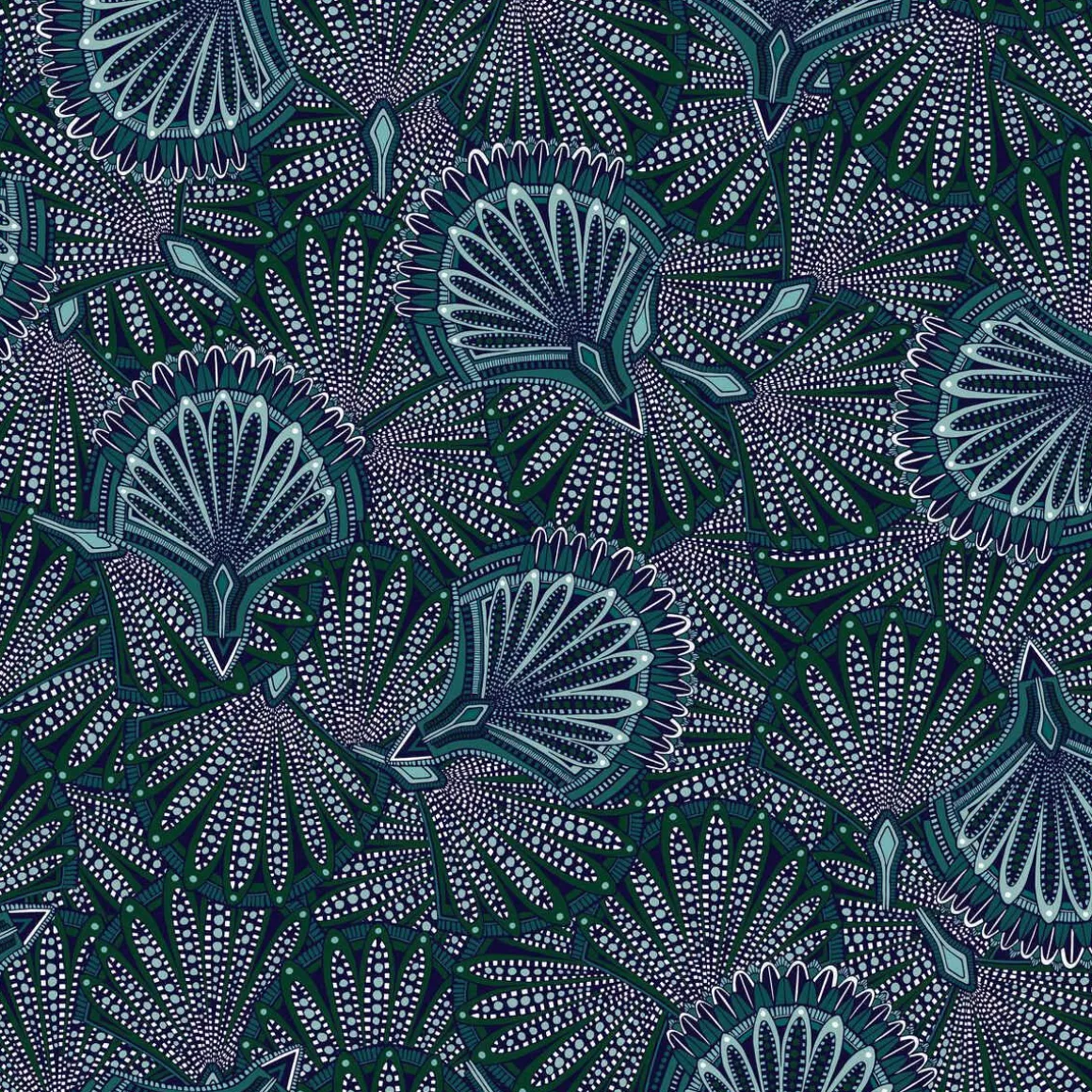 PARURE IMPRIMEE EVENTAIL 240X220CM