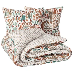 PARURE IMPRIMEE IKAT 240X220CM