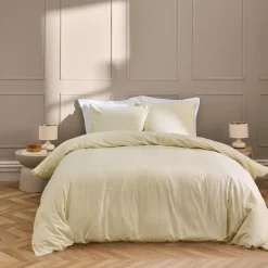 PARURE 3 P 240X220CM COTON POLYESTER LAVE LINELLA IVOIRE