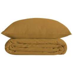 PARURE UNI PERCALE OCRE 260X240CM