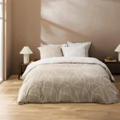 PARURE 240X220CM COTON RELIEF IMPRIME CLARA