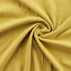PARURE 240X220CM GAZE COTON UNI 57 FILS ANGELIA JAUNE