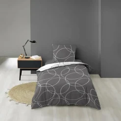 PARURE 140X200CM MICROFIBRE IMPRIMEE ALLOVER ELTON