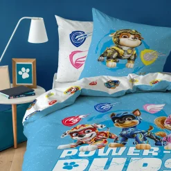 PARURE 140X200CM PAT PATROUILLE MIGHTY MOVIE POWER