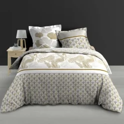 PARURE 260X240CM PERCALE IMPRIME 78 FILS ALLOVER MELISSE