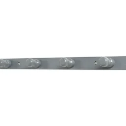 PATERE BOIS A FIXER 4 CROCHETS   GRIS