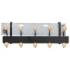 PATERE DE PORTE BOULES METAL AVEC 10 TETES BOIS