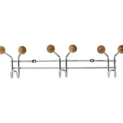 PATERE METAL 3 CROCHETS A FIXER  DECORATION BOIS   CHROME BO