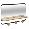PATERE MIROIR ET ETAGERE FILO
