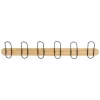 PATERE MURALE BOIS METAL AGRAPHE 6 TETES