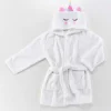 PEIGNOIR ENFANT FLANELLE UNIE BRODEE ZOELIE